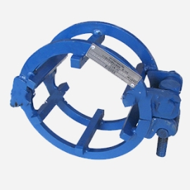 Manual single thread screw-rod-type external pipe line-up clamp