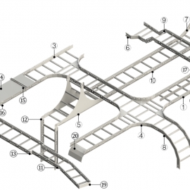 STEEL CABLE LADDER