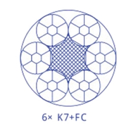 6×K7 Type compacting stock wire rope